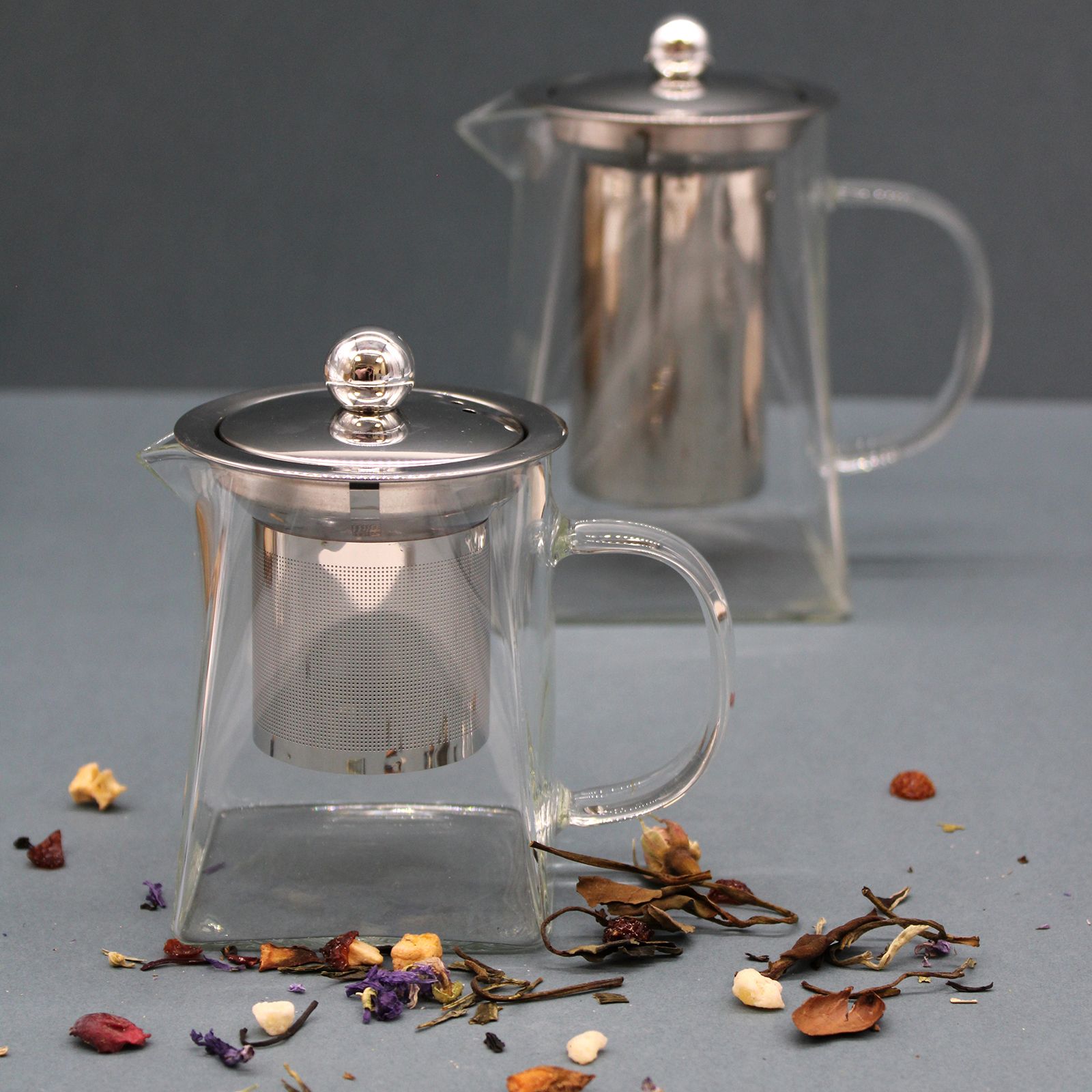 Glass Infuser Teapot - Tower Shape - 750ml - Image 5