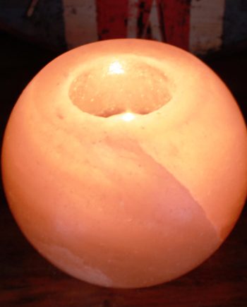 Salt Candle Holder - Round