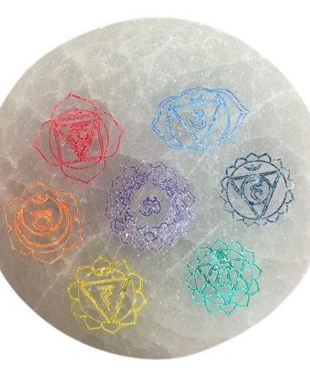 Small Charging Plate 8cm - Chakra Design - colour