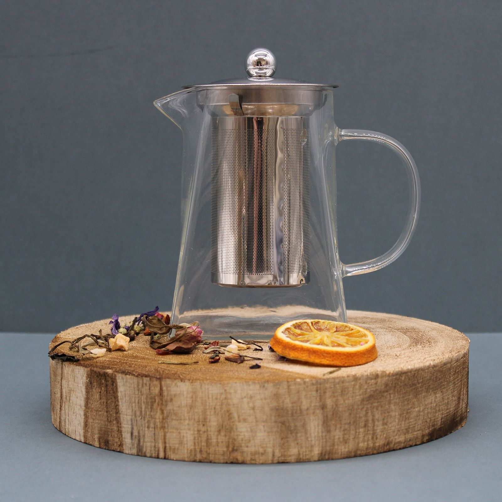Glass Infuser Teapot - Tower Shape - 750ml - Image 3