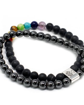 Magnetic Gemstone Bracelet - Black Stone Chakra