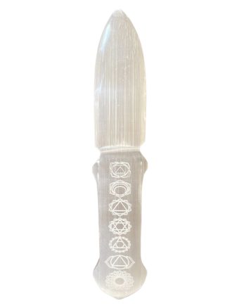 Selenite Ritual Knife - Chakra
