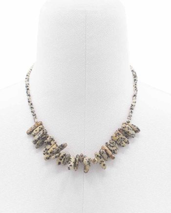 Longstone Gem Necklace - Dalmatian Stone