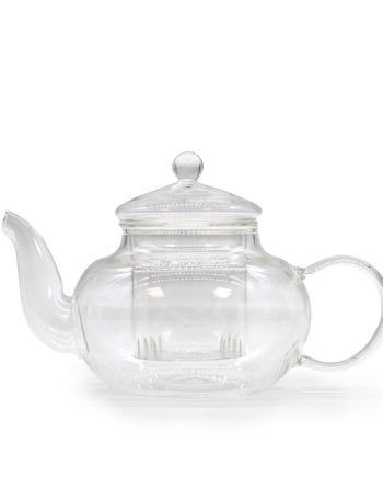 Glass Infuser Teapot - Round Pearl - 400ml
