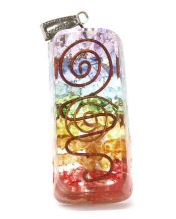 Orgonite Power Pendant - Rainbow Copper Attractor