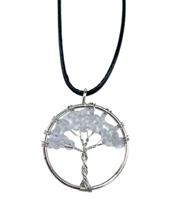 Tree of Life Pendant - Rock Crystal