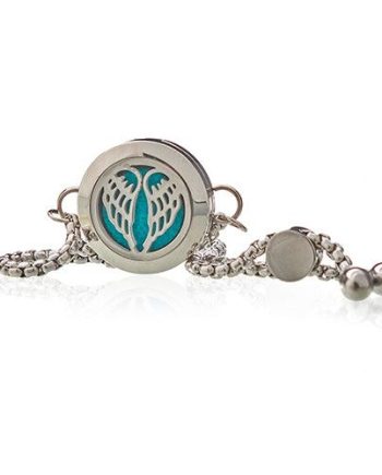 Aromatherapy Jewellery Chain Bracelet - Angel Wings - 20mm