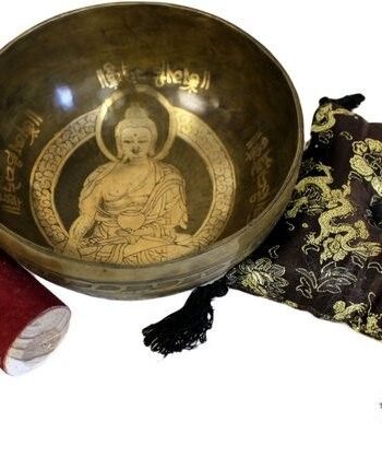 Brass Golden Buddha - Special Singing Bowl Set