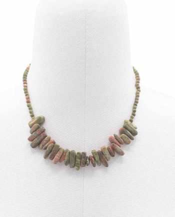Longstone Gem Necklace - Unakite