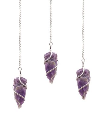 1x Raw Gemstone Pendulum - Amethyst