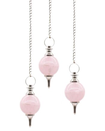1x Sphere Pendulum - Rose Quartz