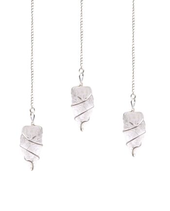 1x Raw Gemstone Pendulum - Rock Quartz