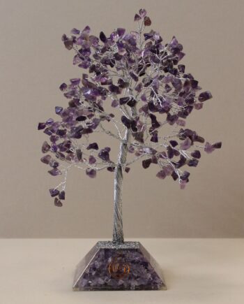 Gemstone Tree of Life with Orgonite Base - 320 Stone - Amethyst