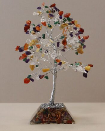 Gemstone Tree of Life with Orgonite Base - 160 Stone - Multi