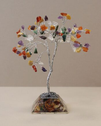 Gemstone Tree of Life with Orgonite Base - 80 Stone - Multi