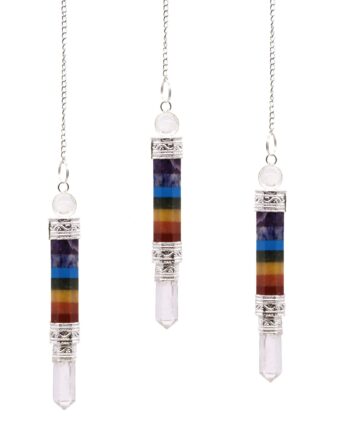 1x 7 Chakra 3 Piece Joint Pendulum