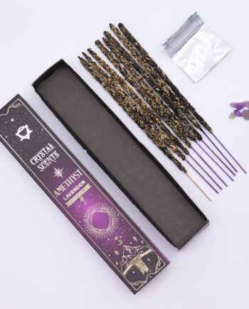 Amethyst Crystal Scents Smudge Incense - Lavender