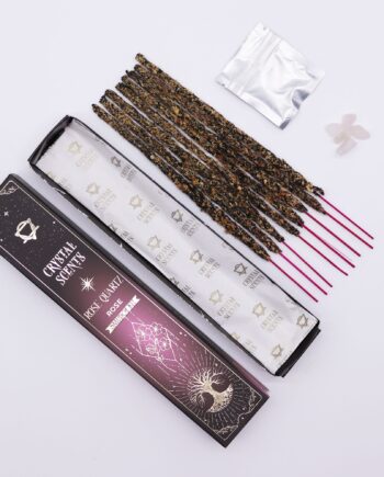 Rose Quartz Crystal Scents Smudge Incense - Rose