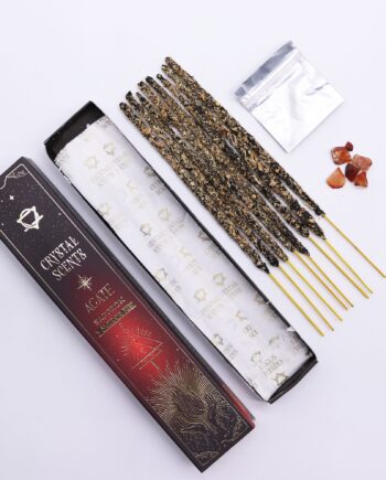 Red Agate Crystal Scents Smudge Incense - Saffron